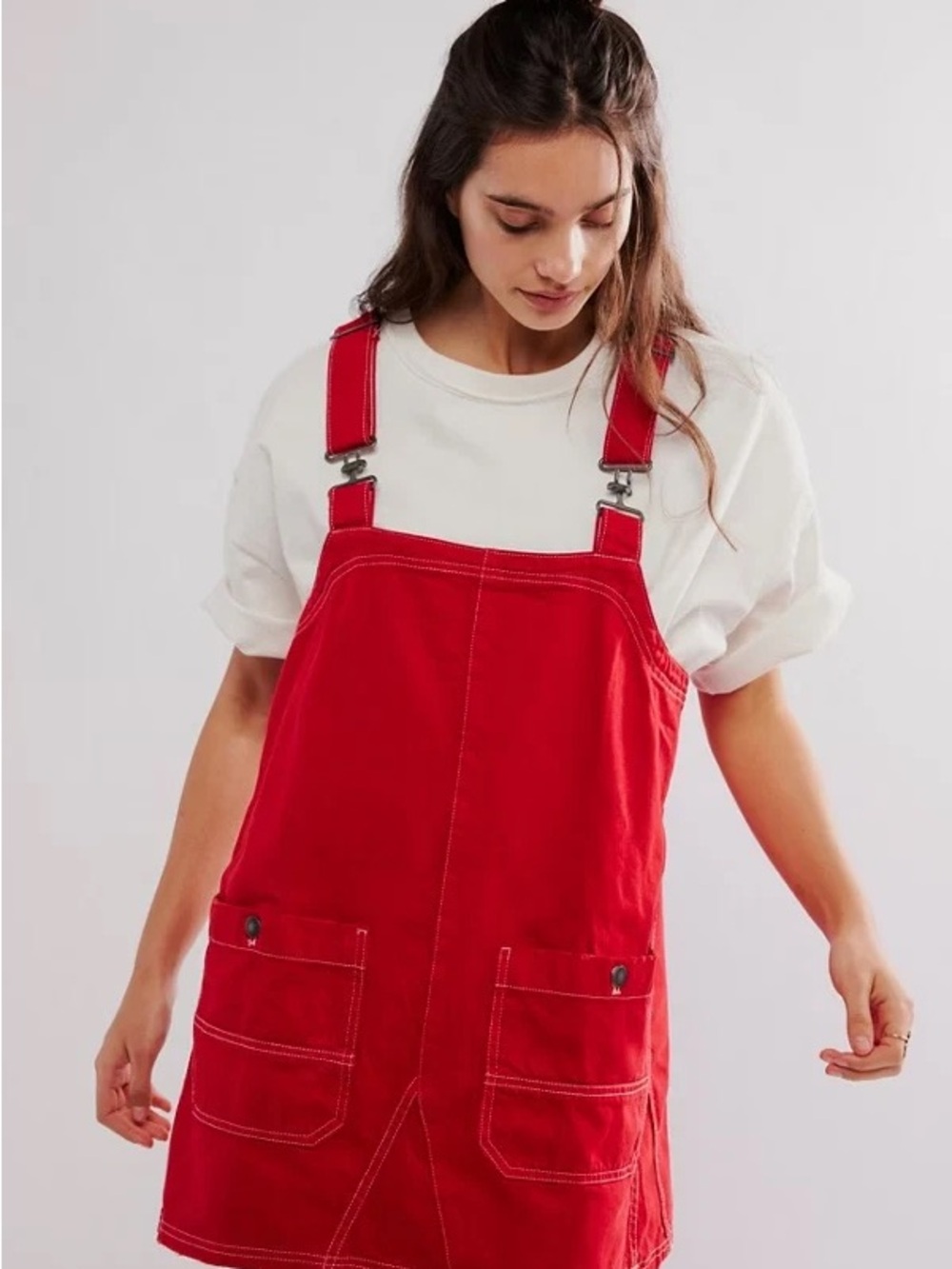Free People Overall Smock Dress